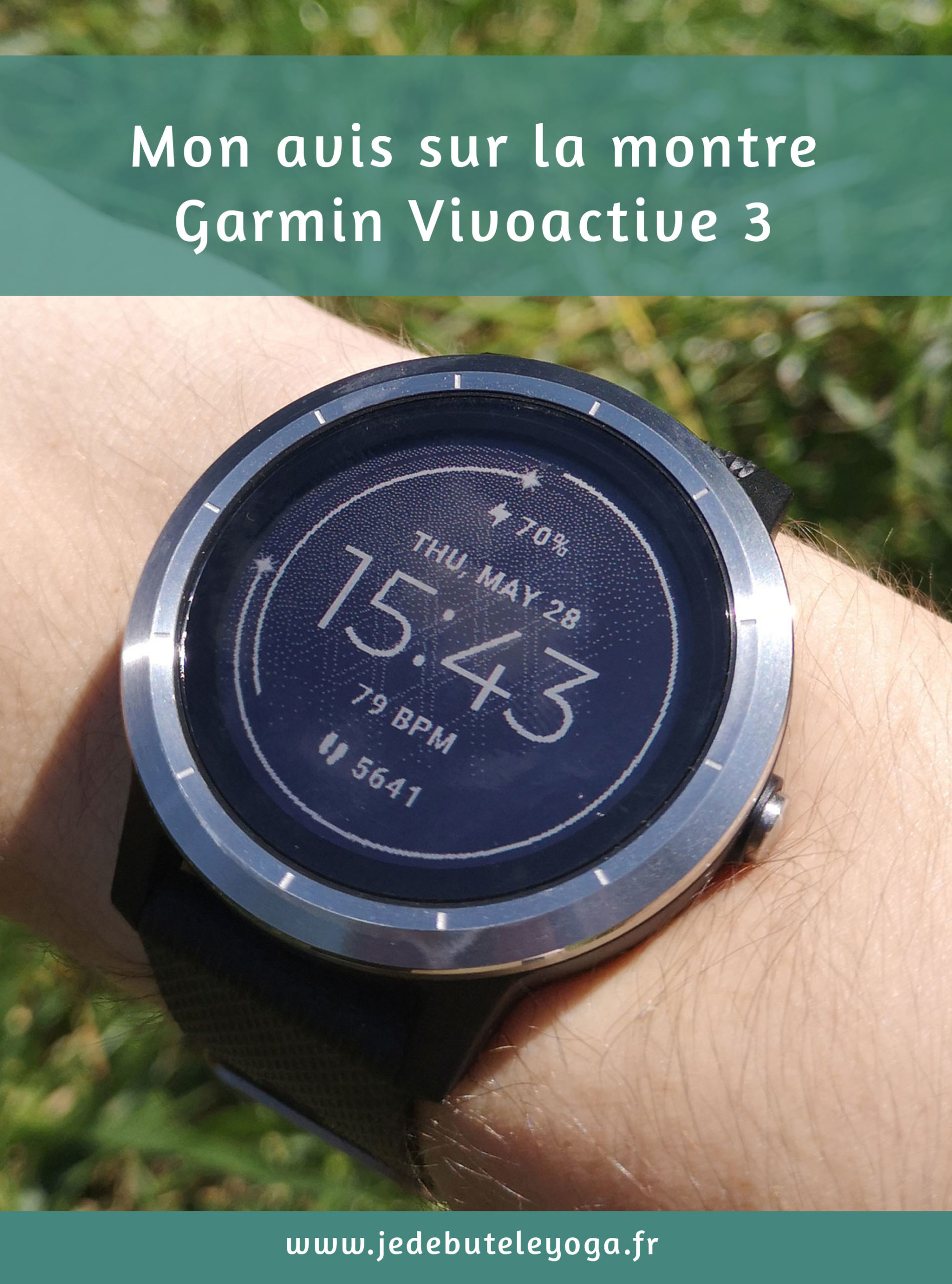Bracelet de montres GENERIQUE Bracelet de montre Compatible avec Garmin Vivoactive 3, Cuir