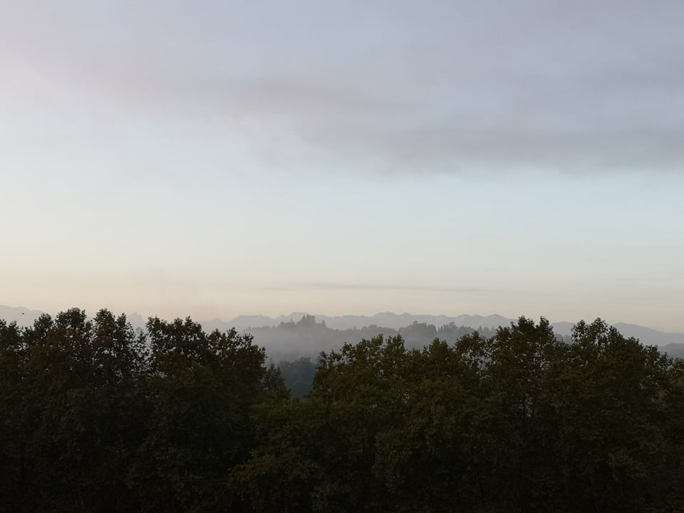 Pau, vue sur les Pyrénées de bon matin
